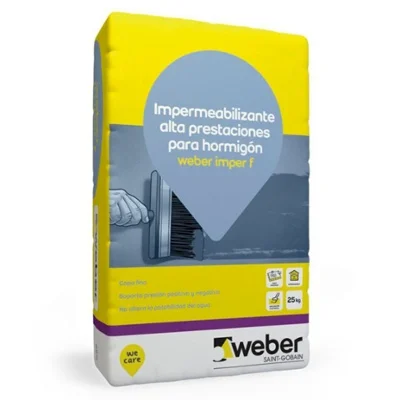 IMPERMEABILIZANTE WEBER IMPER F X 25 KG.