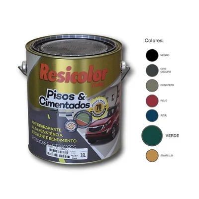 PINTURA PARA PISO VERDE ACETINADO 3.6 LTS