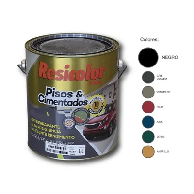 PINTURA PARA PISO NEGRO ACETINADO 3.6 LTS