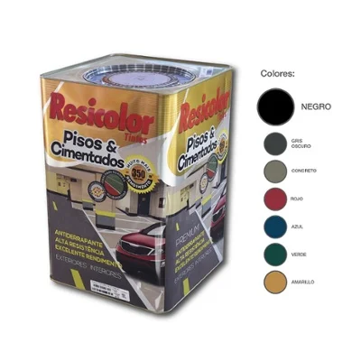 PINTURA PARA PISO NEGRO ACETINADO 18 LTS