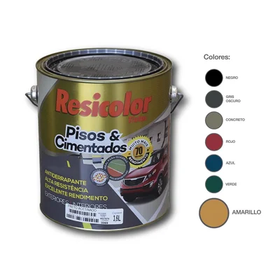 PINTURA PISO AMARILLO DEMARC ACETINADO 900 ML