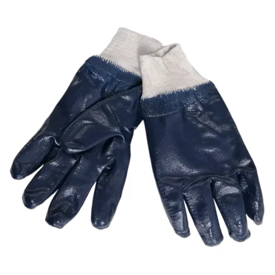 PAR DE GUANTES DE NITRILO AZUL