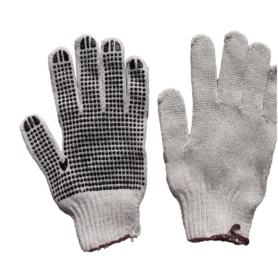 PAR DE GUANTES DE ALGODON C/PUNTOS PVC