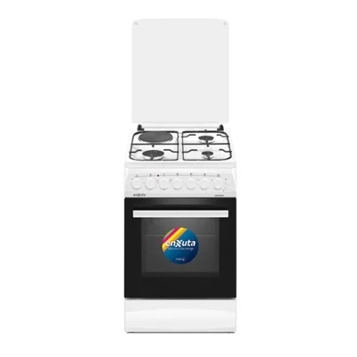 COCINA COMBINADA 3 HORNALLAS Y 1 DISCO ELCTRICO BLANCA 50X60
 