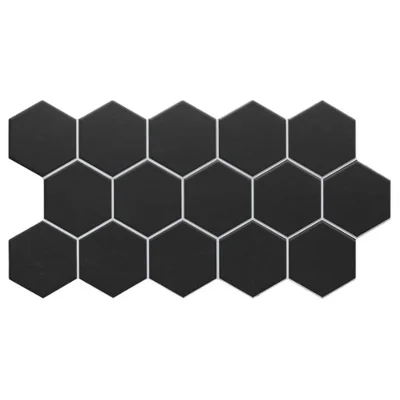 PORCELANATO HEX BLACK 