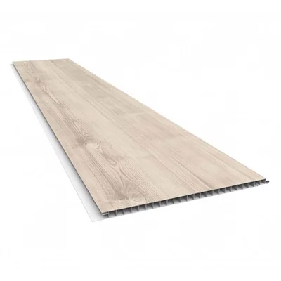 REVESTIMIENTO PVC PARA PARED MODELO MADERA CHAMPAGNE 10mm - 0.25X6m 