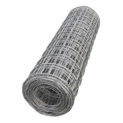 MALLA ELECTROSOLDADA GALVANIZADA 75x50mm 1.00 mts / 25 Mts de largo