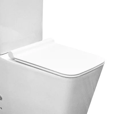 TAPA PARA INODORO MODELO EXKLUSIVE CON CADA LENTA COLOR BLANCO