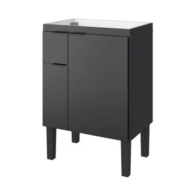 MUEBLE DE BAO MODELO MAGNOLIA NEGRO S/TAPA