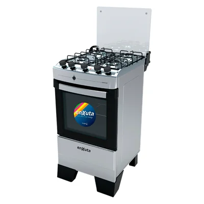 COCINA SUPERGAS ACERO INOXIDABLE 4 QUEMADORES