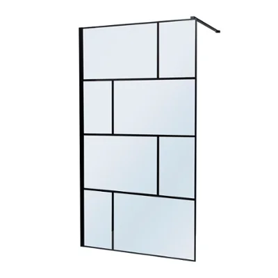MAMPARA DE VIDRIO FIJO PARA DUCHA 130 x 195 CM