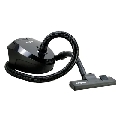ASPIRADORA NEGRA 1200W CON BOLSA DE TELA
