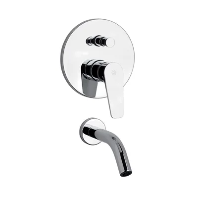 GRIFERA MONOCOMANDO DE EMPOTRAR PARA DUCHA LNEA  ZOE SIN ROSETA COLOR CROMO