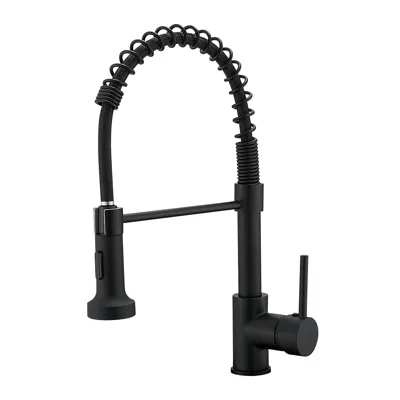 GRIFERA MONOCOMANDO DE MESADA COLOR NEGRO C/EXTENSIBLE WICO