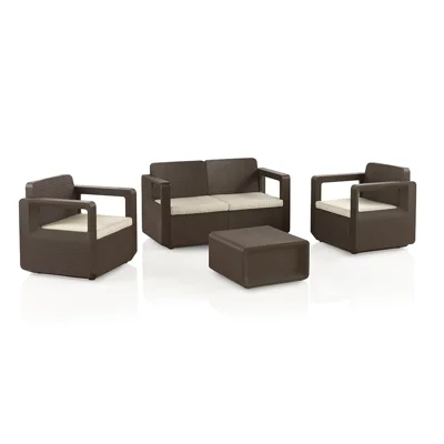 JUEGO DE JARDN MODELO APOLO WENGUE