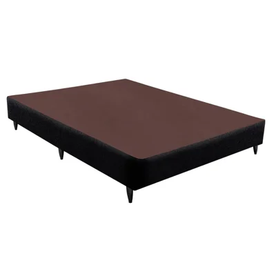 BOX MODELO LINHO PRETO - 1 1/2 PLAZAS