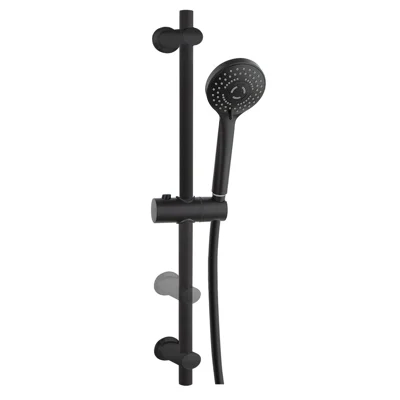 BARRAL DE DUCHA COLOR NEGRO MATE C/ACCESORIOS 