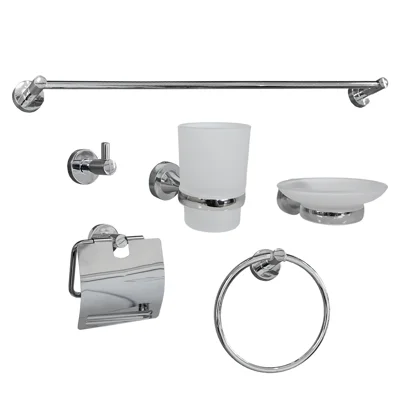 KIT DE ACCESORIOS COLONIA / OLPE CROMO 6 PIEZAS