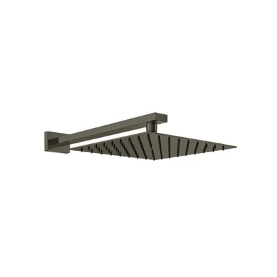 ROSETA CUADRADA + BRAZO DE PARED COLOR GRAFITO BH02RK300GR