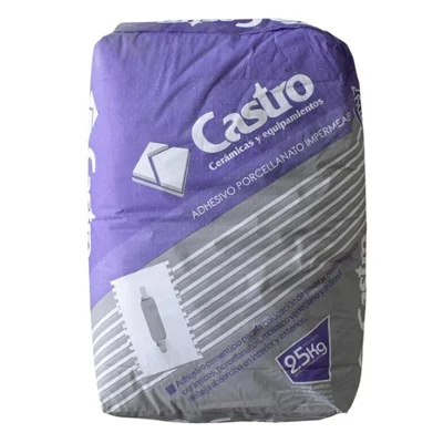 ADHESIVO IMPERMEABLE PARA PORCELANATO CASTRO / 25 KG