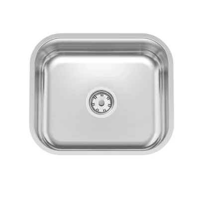 PILETA SIMPLE DE ACERO INOXIDABLE 430 TERMINACIN SEMI BRILLLO TRAMONTINA