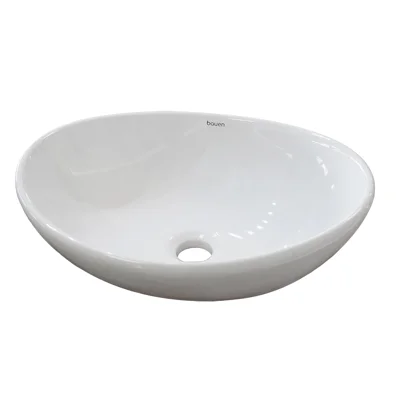 BACHA DE APOYO OVAL BLANCA 